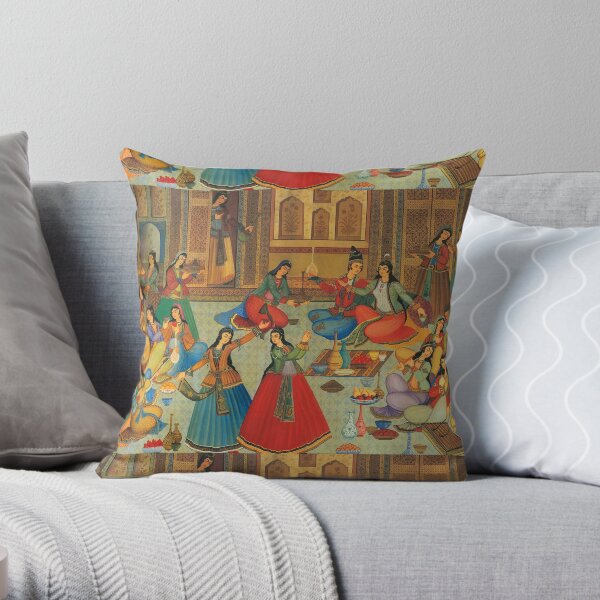 Persian ladies Dance Throw Pillow