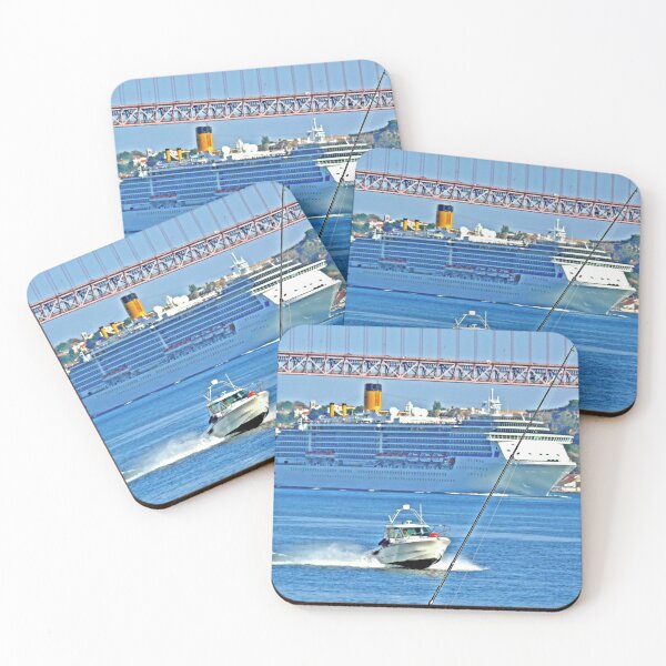 Item preview, rio tejo. cruise, boats, busy life designed and sold by Tereza Pilar  Art.