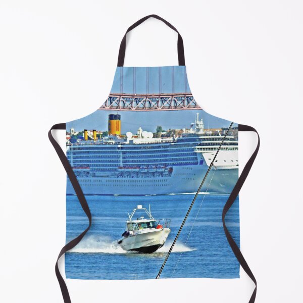 Item preview, rio tejo. cruise, boats, busy life designed and sold by Tereza Pilar Art.