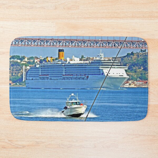 Item preview, rio tejo. cruise, boats, busy life designed and sold by Tereza Pilar  Art.