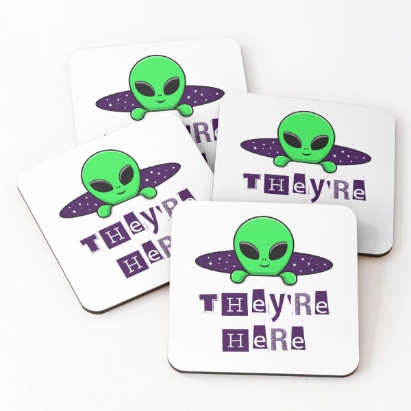 Item preview, ALIENS ufo - They're Here designed and sold by vargass street.