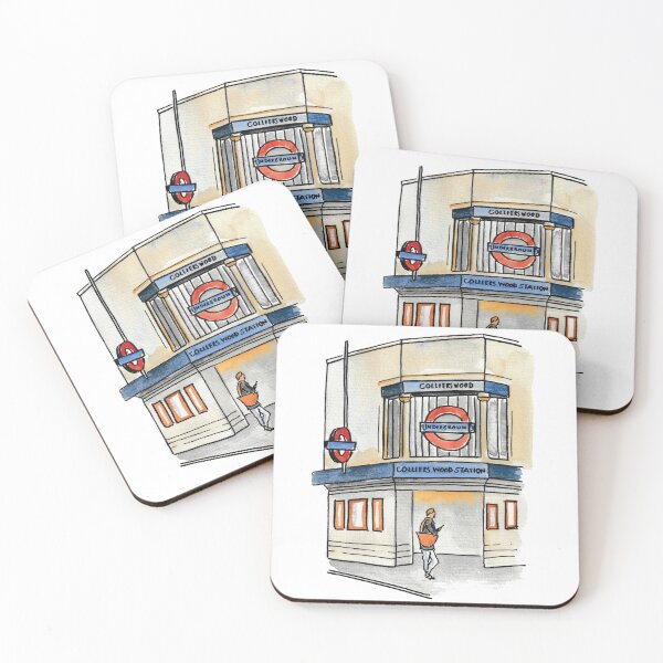 Item preview, Colliers Wood Station Watercolour Painting  designed and sold by KarenBakerArt.