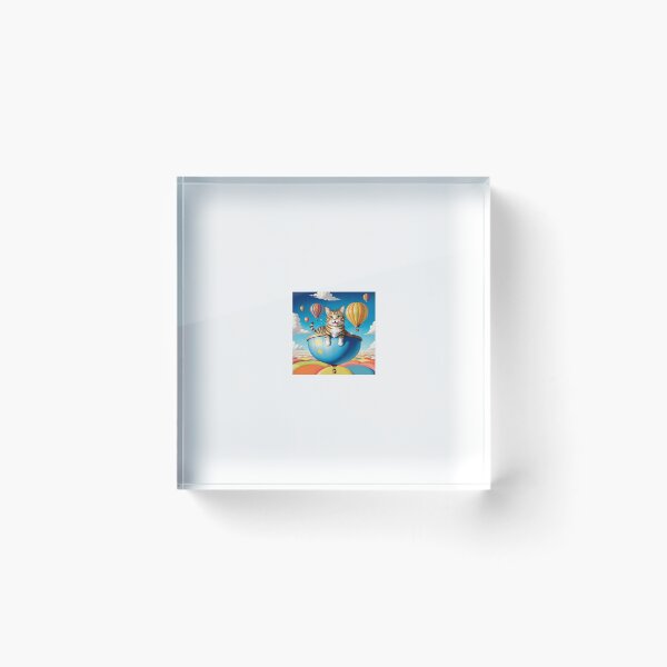 Item preview, Cat flying in an hot air ballon designed and sold by cesavision.