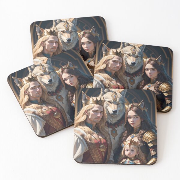 Item preview, Wolf King Family Portrait designed and sold by Omgsomething.