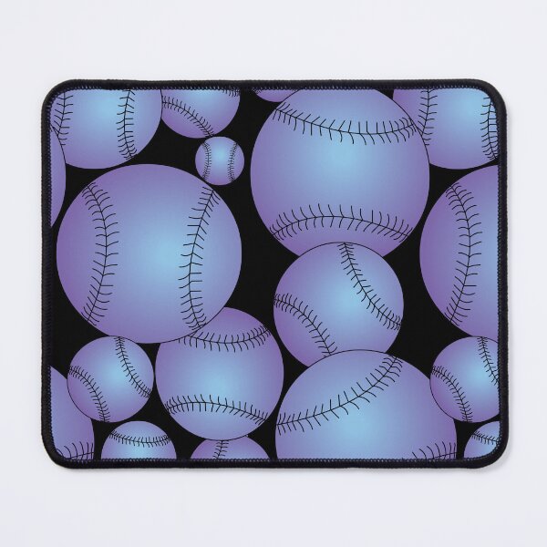 Item preview, Purple Baseballs Pattern designed and sold by BartholGraphics.