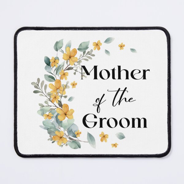 Item preview, Mother the groom. A crescent of yellow forest flowers. Thank you card, postcard, logo, print designed and sold by Anastasiia Yurevych.