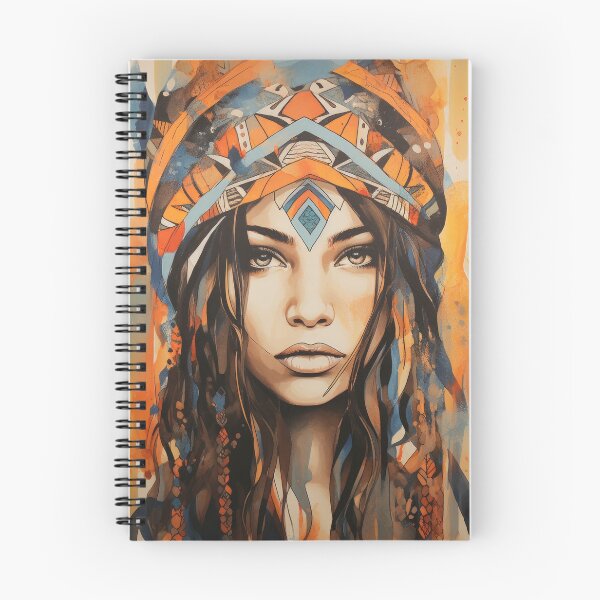 Item preview, Boho Beauty: A Portrait in Vibrant Colors designed and sold by PixelPack Design.
