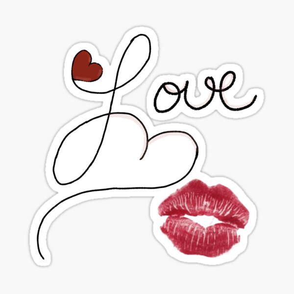 Love in a lovely way Sticker