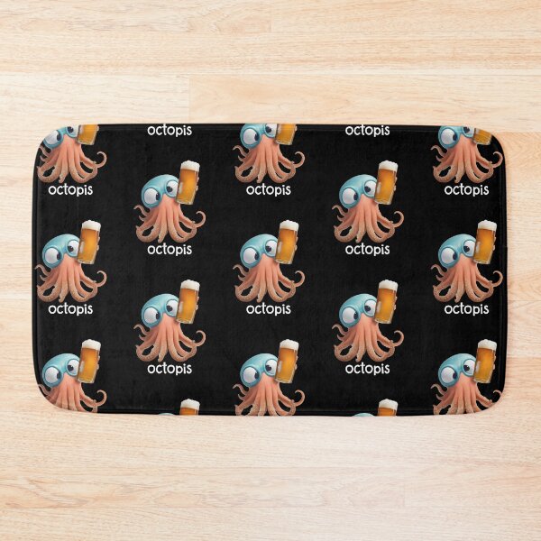 Item preview, Octopis drinking beer cephalopod tentacles mollusk alcohol designed and sold by w1ckerman.
