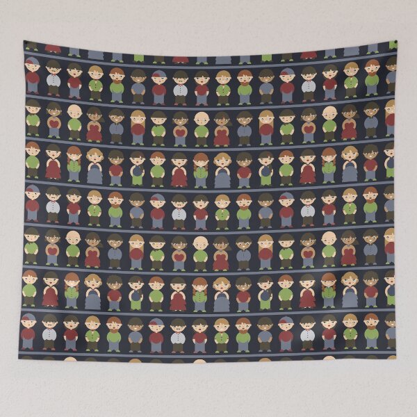 Item preview, Graphic cartoon people pattern designed and sold by EngineerGoC.