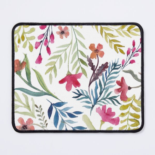 Item preview, Watercolor Colorful Flowers with Leaves designed and sold by colorfulglee.