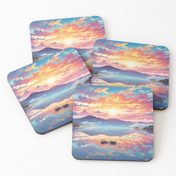 Item preview, Sunset Serenity: Reflections on a Tranquil Lake designed and sold by Ngea.