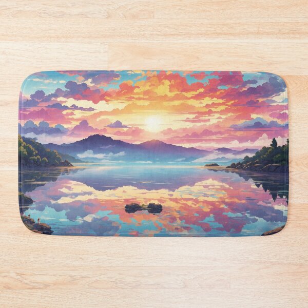 Item preview, Sunset Serenity: Reflections on a Tranquil Lake designed and sold by Ngea.
