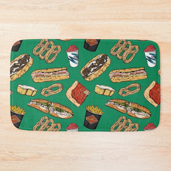 Item preview, Philly Foods Pattern - Kelly Green designed and sold by Elizabeth Weglein.