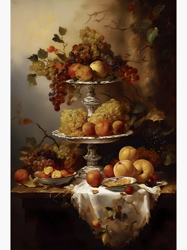 Vintage popular Still Life Fruit Painting