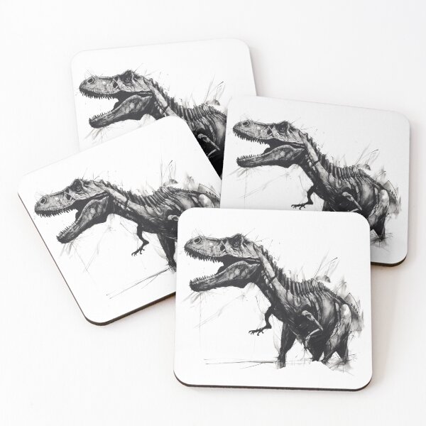 Item preview, Charcoal Sketch T-Rex designed and sold by CardsandCanvas.
