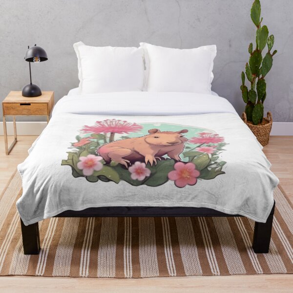 Item preview, Whimsical Capybara Garden - Aesthetics Delight designed and sold by PretoLuz.