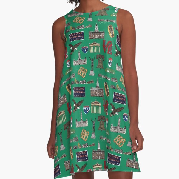 Item preview, Philly Pattern - Kelly Green designed and sold by Elizabeth Weglein.