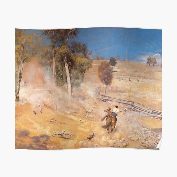 A Break Away by Tom Roberts Poster