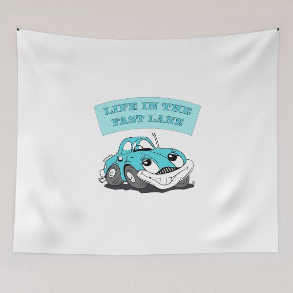 Item preview, Life In The Fast Lane Cartoon Car designed and sold by MorrisseyOC.