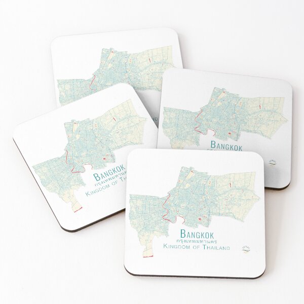 Item preview, Map of Bangkok City map Thailand designed and sold by Overlaymaps-.