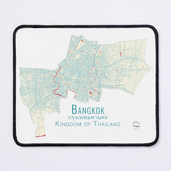 Item preview, Map of Bangkok City map Thailand designed and sold by Overlaymaps-.