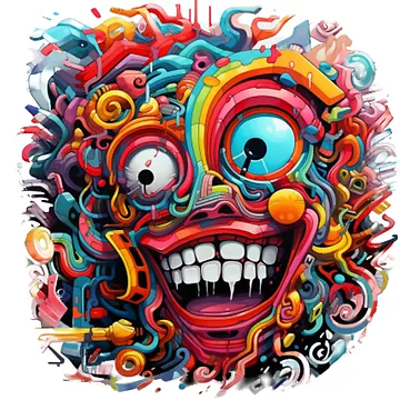 Artwork thumbnail, Colorful Abstract Face by GraphicsJCM