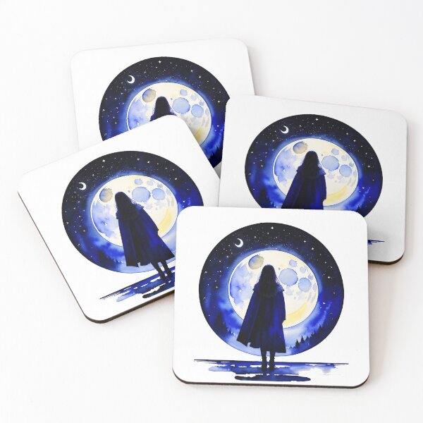 Item preview, Girl standing in the moonlight designed and sold by Goodyzaa.