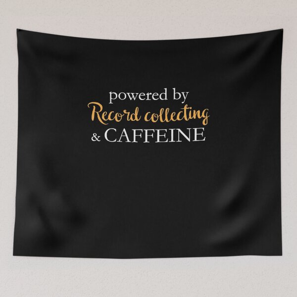 Item preview, Powered By Record Collecting And Caffeine designed and sold by theredteacup.