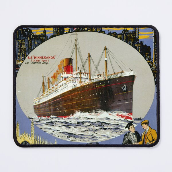 Item preview, STK502123A-Vintage travel poster for Atlantic Transport Line, New York to London, circa 1920. designed and sold by StocktrekImages.