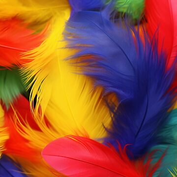 Artwork thumbnail, Rainbow Feathers Pattern by Sturdust