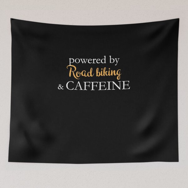 Item preview, Powered By Road Biking And Caffeine designed and sold by theredteacup.