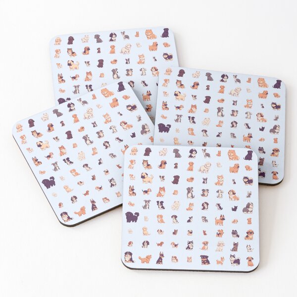Item preview, *choose extra large sticker size* 81 kawaii dogs pack designed and sold by Yaragold.
