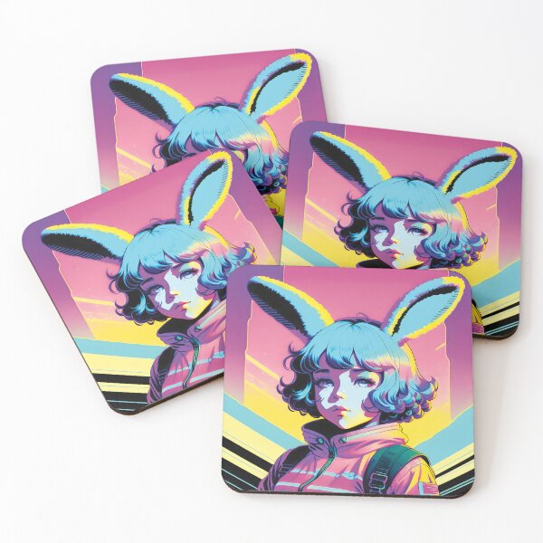 Item preview, Purple Girl with Bunny Ears designed and sold by FriskyLemur.