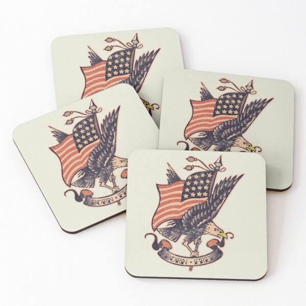 Item preview, Traditional Tattoo Eagle and US flag designed and sold by boec gear.