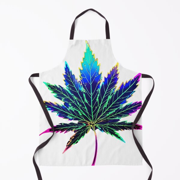 Item preview, RGB Electric Pot Leaf Vibrant Rave Style designed and sold by wojysmokes.