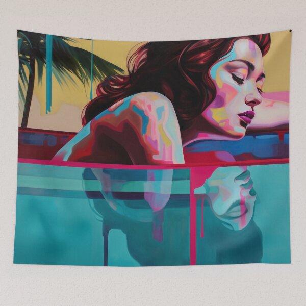 Item preview, Summer Daydream: Poolside Pop Art designed and sold by Moisky Art.