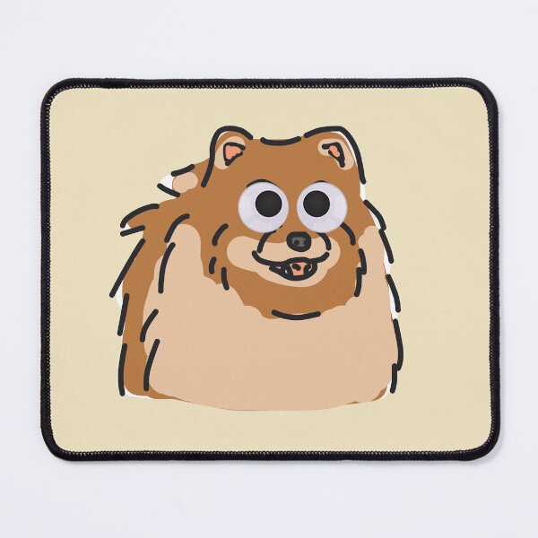 Item preview, Goofy Pomeranian Dog Doodle (with Googly Eyes) designed and sold by Linkeykong.