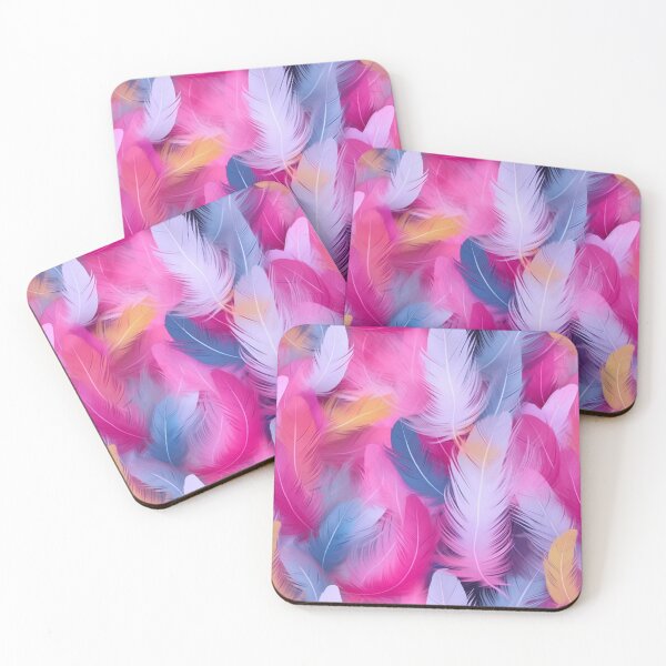 Item preview, Dainty Pink Feathers Pattern designed and sold by Sturdust.