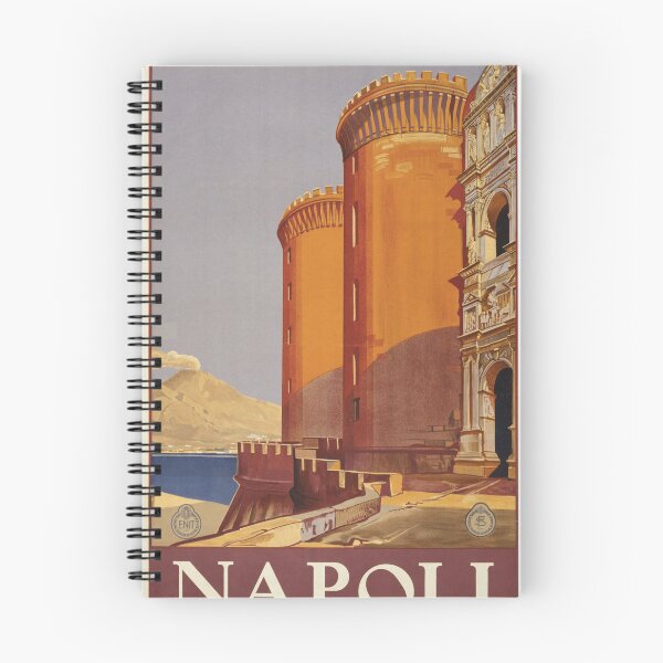 Item preview, STK502127A-Vintage travel poster for Vesuvius and the bay of Naples, Italy. designed and sold by StocktrekImages.