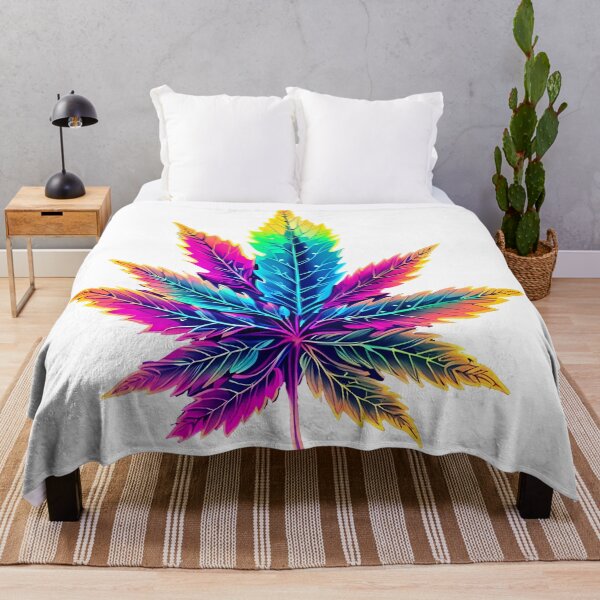 Item preview, RGB Electric Rave Pot Leaf Neon Lights Crazy designed and sold by wojysmokes.