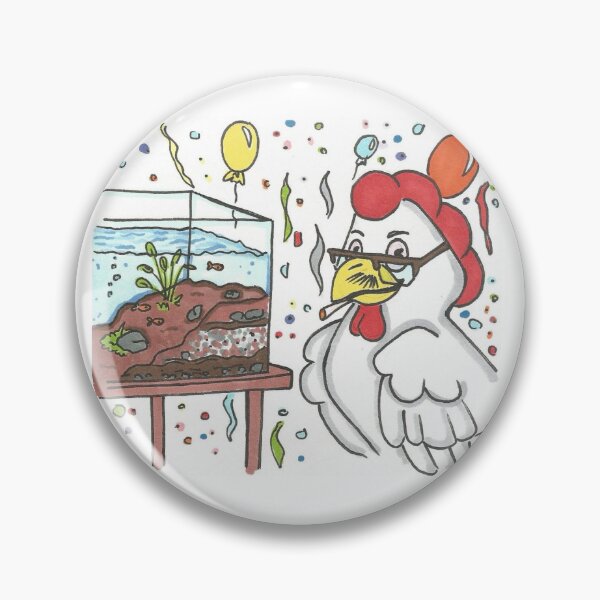 Item preview, Cock in front of the aquarium designed and sold by Anmioma.