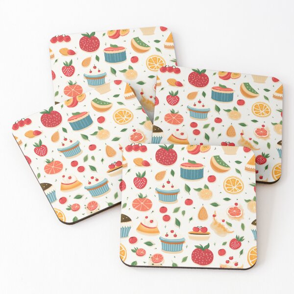 Item preview, Sweets and Fruits Seamless Foods Patterns designed and sold by songkrup.