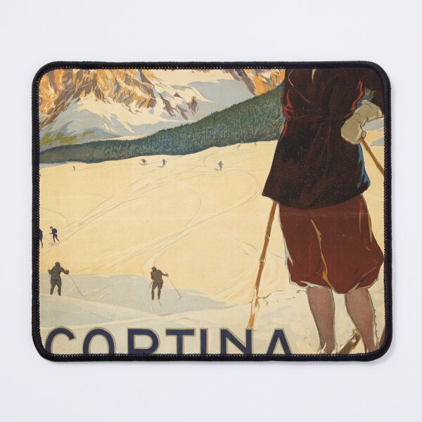 Item preview, STK502128A-Vintage travel poster for Cortina d'Ampezzo, Italy. designed and sold by StocktrekImages.