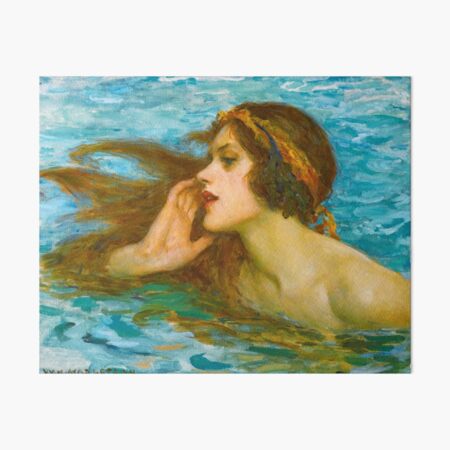A Little Sea Maiden - William Henry Margetston Art Board Print