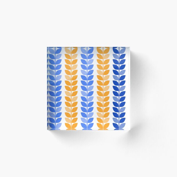 Item preview, Hojas de chicle, azul y amarillo designed and sold by ChMarch.