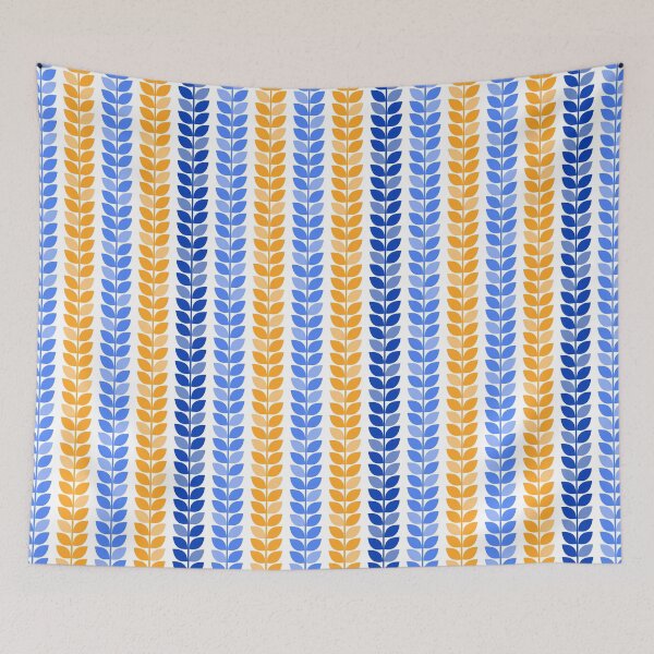 Item preview, Bubblegum leaves, Blue and yellow designed and sold by ChMarch.