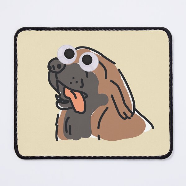 Item preview, Goofy Leonberger Dog Doodle (with Googly Eyes) designed and sold by Linkeykong.