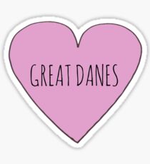 Great Dane Love Sticker