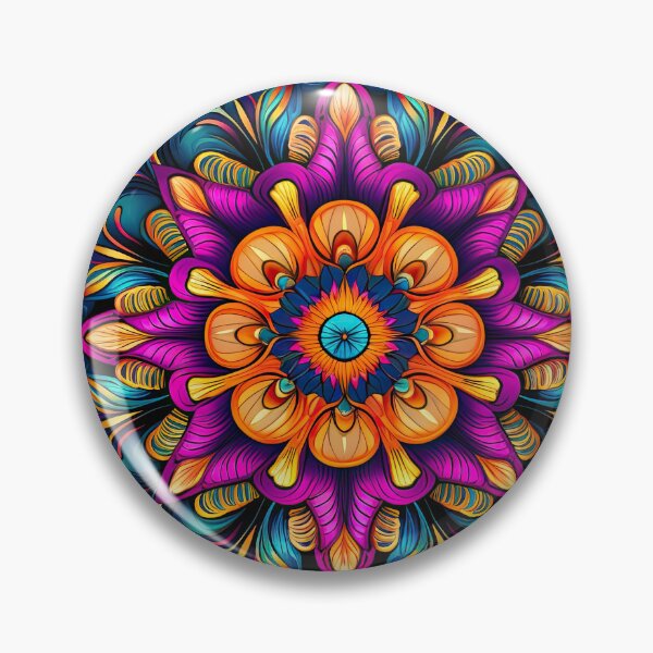 Item preview, Beautiful Colorful Sacred Geometry Mandala Art designed and sold by KL14.